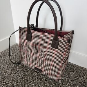 Stylish Checkered Tote Bag